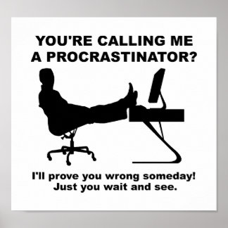 Wacht even en zie grappig Poster