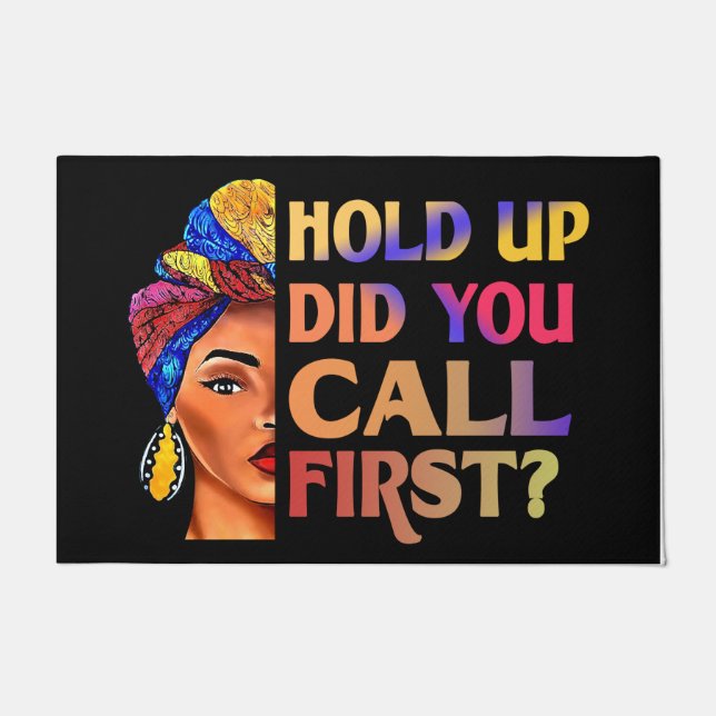 Wacht even, heb je de eerste deurmat gebeld, cool  (Voorkant)