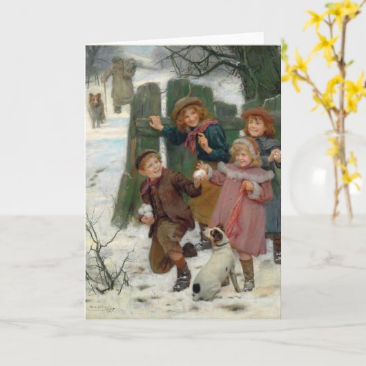 Wacht even, hier komt hij | Arthur John Elsley Kaart (Gele Bloem)