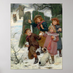 Wacht even, hier komt hij Arthur John Elsley Poster