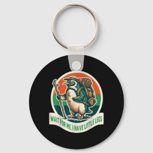 Wacht even, ik heb kleine benen Pinguïn Wandelen F Sleutelhanger