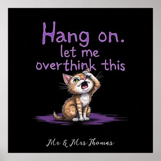 Wacht even, laat me deze grappige introvert overde poster (Voorkant)