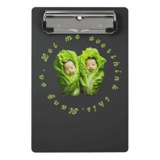 Wacht even. Laat me dit overdenken. Mini Klembord