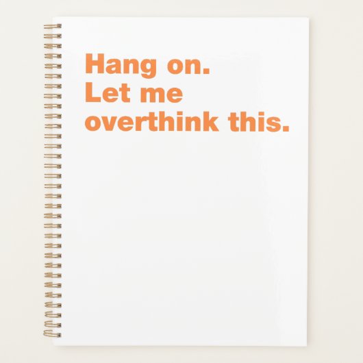 Wacht even. Laat me dit overdenken Planner (Voorkant)