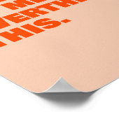 Wacht even, laat me dit overdenken poster (Hoek)