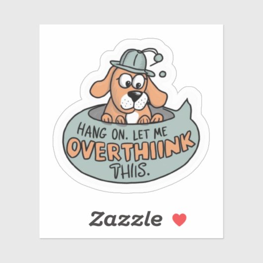 Wacht even. Laat me dit overdenken. Sticker (Vel)