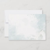 Wacht even met Eucalyptus Baby shower Bedankt voor Kaart (Achterkant)