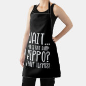 Wacht is dat een hippo? Ik hou van Hippos! Schort (Insitu)