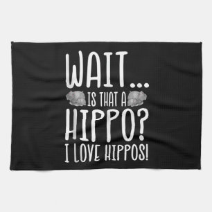 Wacht is dat een hippo? Ik hou van Hippos! Theedoek
