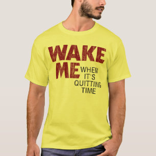 WACHT ME WANNEER HET TIJD (VERDRUKT) IS. T-SHIRT