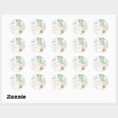Wacht nauwelijks tot Teddy Bear Mint Pop het als z Ronde Sticker (Vel)