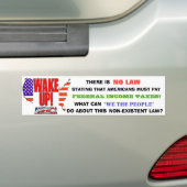 WACHT OP, AMERIKA! BUMPERSTICKER (Op auto)