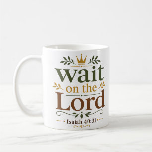 Wacht Op De Heer Christelijke Ochtenddevotie Koffiemok
