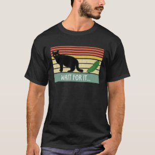 Wacht op de kattenkaartje voor kat t-shirt