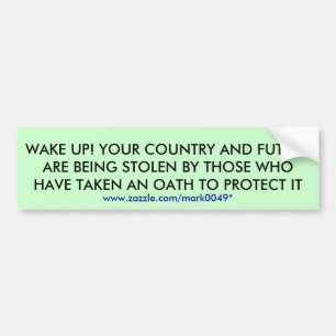 WACHT OP! JE LAND... BUMPERSTICKER