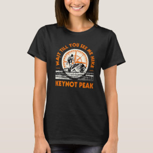 Wacht tot je me ziet pieken van heektoetsenbord t-shirt