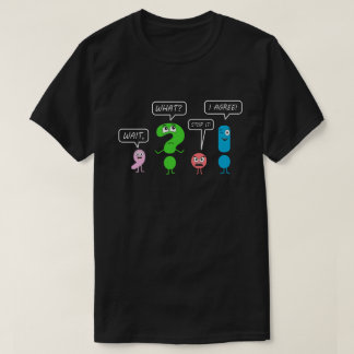 Wacht wat een grappig interpunctie leraar cadeau t-shirt