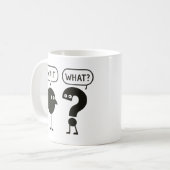 Wacht, wat een kunst koffiemok (Voorkant links)