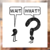 Wacht, wat? Engels leren  Raamsticker (Vel 2)