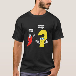 Wacht wat Engelse leraar Grammar Costume Engli T-shirt