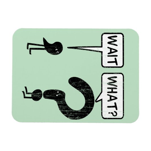 Wacht, wat? Grammar Cartoon Magneet (Horizontaal)