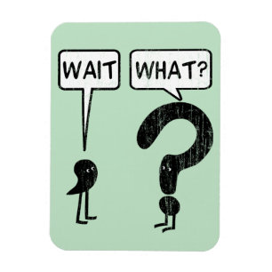 Wacht, wat? Grammar Cartoon Magneet
