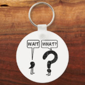 Wacht, wat? sleutelhanger (Achterkant)
