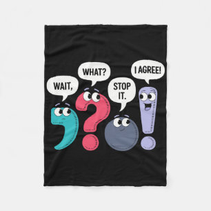 Wacht Wat Stop Het Ik Ben Het Eens Grappige Leeste Fleece Deken