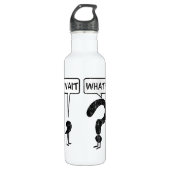 Wacht, wat? waterfles  (Voorkant)