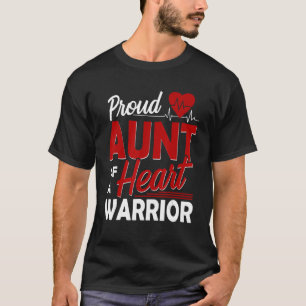 WACHTE BEWUSTMAKING Proud tante of Heart Warrior 1 T-shirt