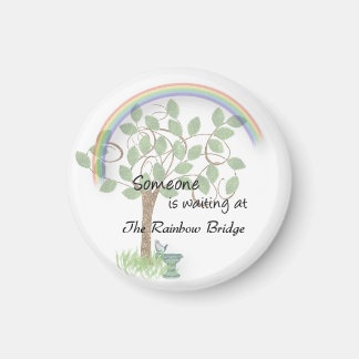 Wachten bij Rainbow Bridge huisdier verlies magnee Magneet