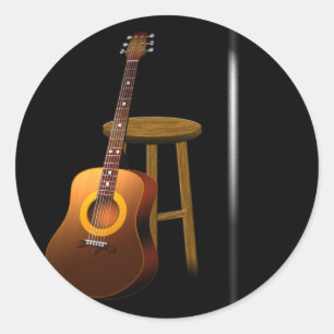 Wachten Encore Ronde Sticker