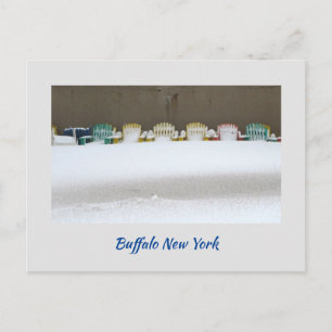 Wachten in het Sneeuw briefkaart