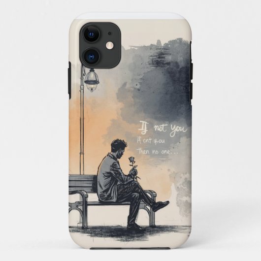 Wachten met een Roos – Onuitgesproken Liefde Case-Mate iPhone Case (Achterkant)