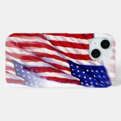 Wachten op Amerikaanse vlag Case-Mate iPhone Case (Achterkant (horizontaal))