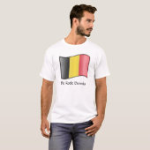Wachten op de Belgische vlag De Rode Duivels T-Shi T-shirt (Voorkant volledig)