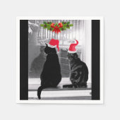 Wachten op de kerstman servet (Voorkant)