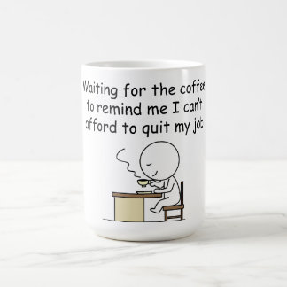 Wachten op de koffie koffiemok