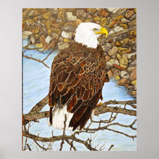 Wachten op de lunch poster