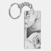 Wachten op de patiënt (hartstieren) sleutelhanger (Voorkant Links)