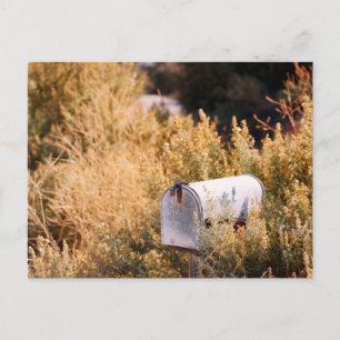 Wachten op de post. briefkaart