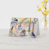 Wachten op de Rainbow Bridge Kaart (Gele Bloem)