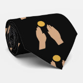 Wachten op de zon stropdas (Opgerold)