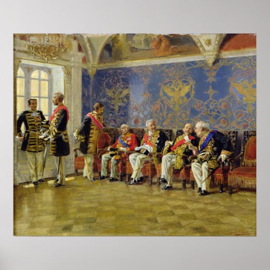 Wachten op een publiek, 1904 poster (Voorkant)