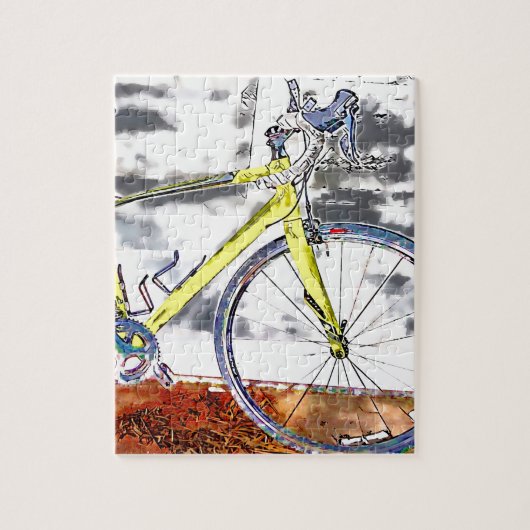 Wachten op een rijder legpuzzel (Verticaal)