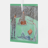 WACHTEN OP GODOT Glass Ornament (Voorkant links)