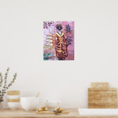 Wachten op haar ware liefde - Geisha Print (Keuken)