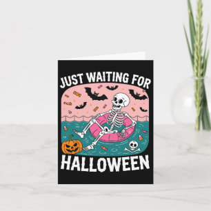 Wachten op Halloween Funny Sarcastic Humor H Kaart
