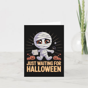 Wachten op Halloween grappige Halloween quotes Kaart