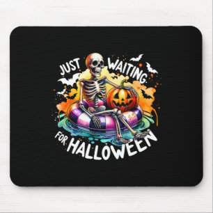 Wachten op Halloween Jack on Lantern Skeleton Muismat